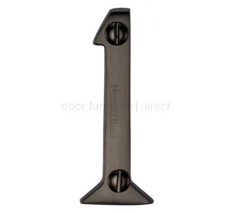 Matt Bronze Screw Fixed Front Door Numbers 0-9 51mm C1567