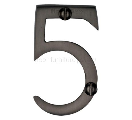 Matt Bronze Screw Fixed Front Door Numbers 0-9 51mm C1567