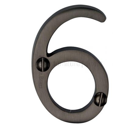Matt Bronze Screw Fixed Front Door Numbers 0-9 51mm C1567