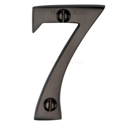 Matt Bronze Screw Fixed Front Door Numbers 0-9 51mm C1567
