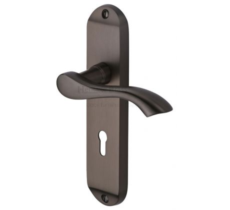 Algarve Matt Bronze Lock Door Handles