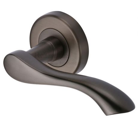 Algarve Matt Bronze Lever on Rose Door Handles