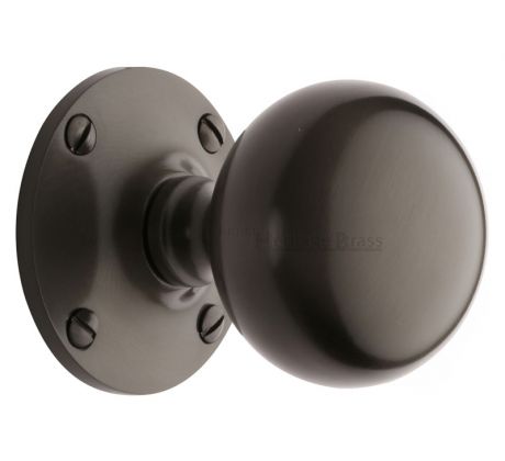 Matt Bronze Westminster Round Mortice Knobs 64mm