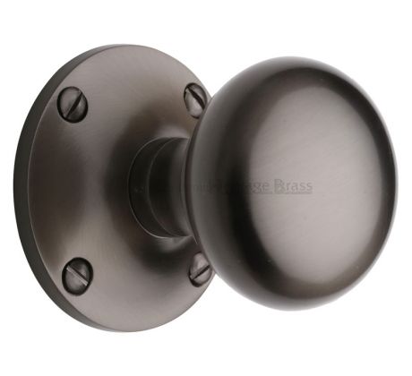 Matt Bronze Kensington Mortice Door Knobs 64mm
