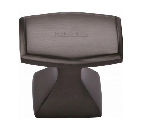 Matt Bronze Art Deco Cabinet Knob 32mm