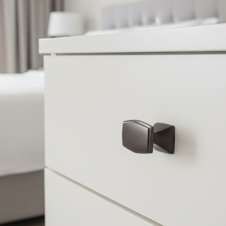 Matt Bronze Art Deco Cabinet Knob 32mm