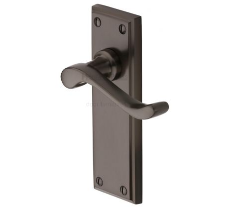 Edwardian Matt Bronze Latch Door Handles