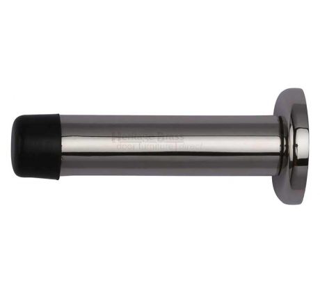 Polished Nickel Cylinder Door Stop 76mm