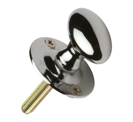 Polished Nickel Oval Turn Knob for Mortice Bolt