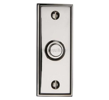 Polished Nickel V1180 Door Bell Push 83x33mm