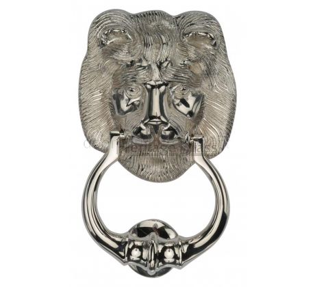 Heritage K1210 Polished Nickel Large Lion Knocker