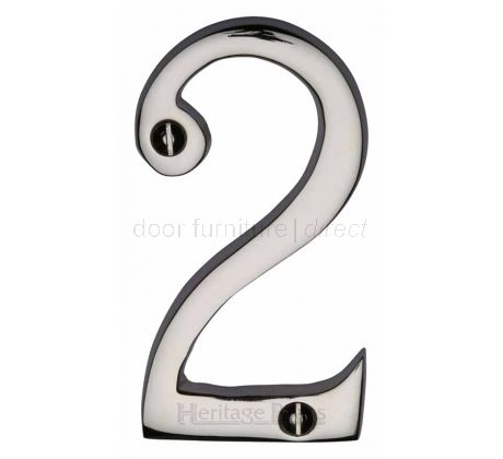 Polished Nickel C1560 Door Numerals 0-9 76mm