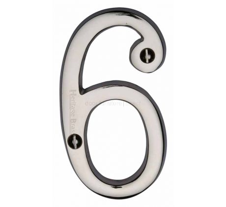 Polished Nickel C1560 Door Numerals 0-9 76mm