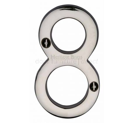 Polished Nickel C1560 Door Numerals 0-9 76mm