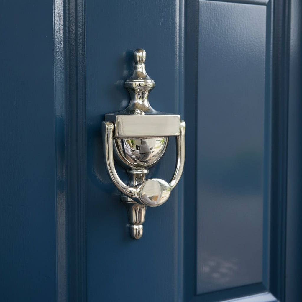 Heritage V910 Polished Nickel Urn Knocker 195mm