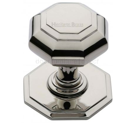 Heritage V890 Polished Nickel Octagonal Centre Door Knob 82mm