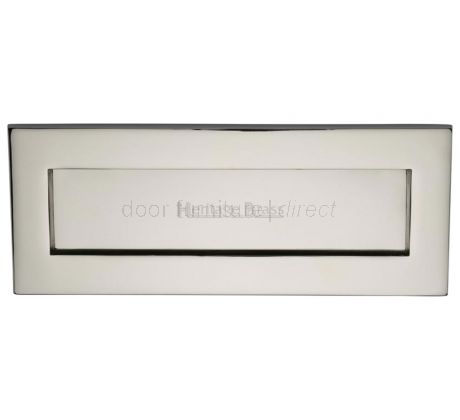 Polished Nickel V850 Victorian Letter Plate 254x101mm