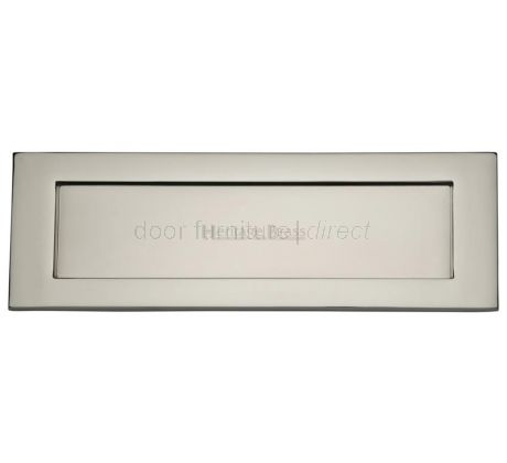 Polished Nickel V850 Victorian Letter Plate 305x102mm