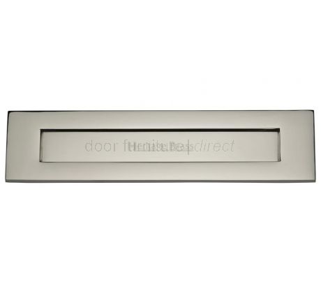 Polished Nickel V850 Victorian Letter Plate 330mm
