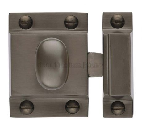 Heritage V1112 Matt Bronze Cupboard Catch 53x40mm
