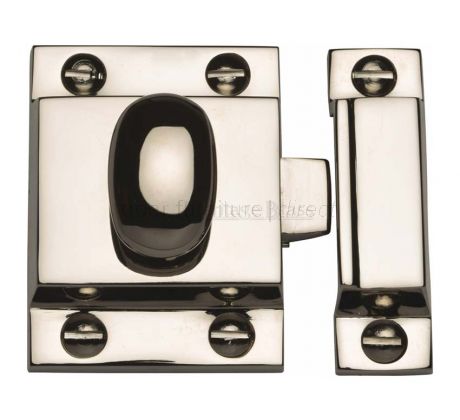 Heritage V1112 Polished Nickel Cupboard Catch 53x40mm