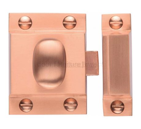 Heritage V1112 Satin Rose Gold Cupboard Catch 53x40mm