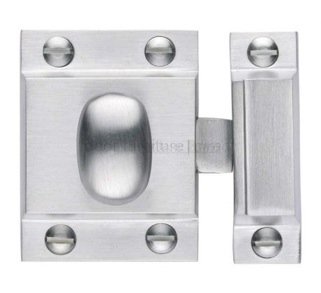 Heritage V1112 Satin Chrome Cupboard Catch 53x40mm