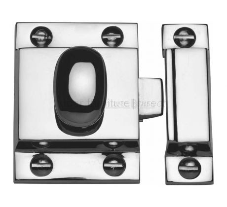 Heritage V1112 Polished Chrome Cupboard Catch 53x40mm