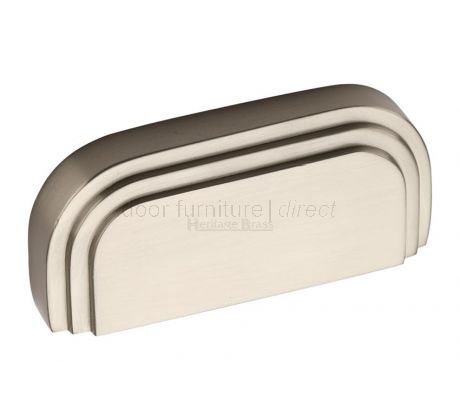 Heritage C1740 Satin Nickel Bauhaus Drawer Pull