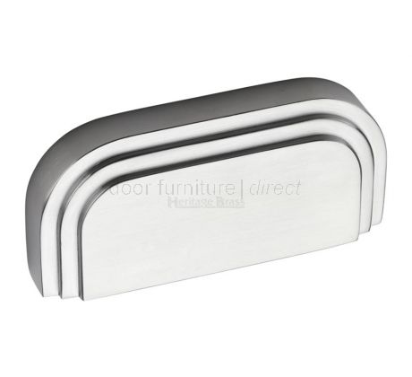Heritage C1740 Satin Chrome Bauhaus Drawer Pull