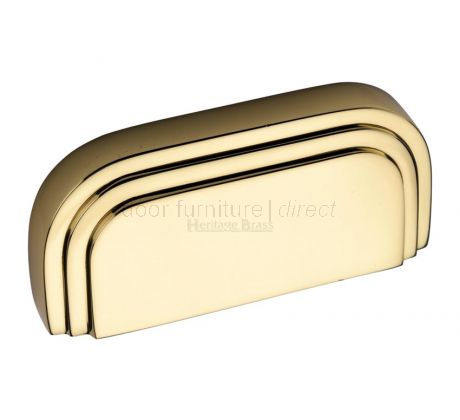 Heritage C1740 Polished Brass Bauhaus Drawer Pull