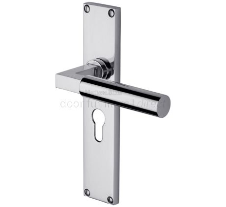 Heritage VT6348 Polished Chrome Bauhaus Euro Handles