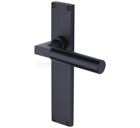 Heritage VT6310 Matt Black Bauhaus Latch Handles