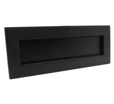 Heritage V850 Matt Black Victorian Letter Plate 254x101mm