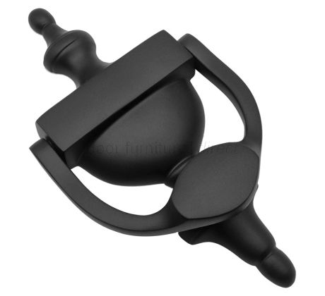 Heritage V910 Matt Black Large Victorian Urn Knocker 195mm