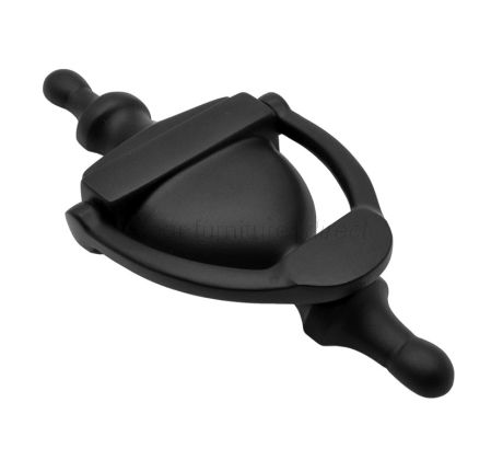 Heritage V910 Matt Black Small Victorian Urn Knocker 152mm