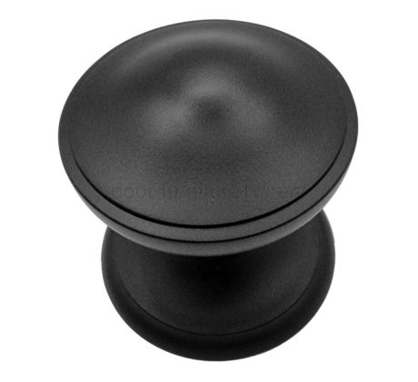 Heritage V900 Matt Black Centre Door Knob 3in