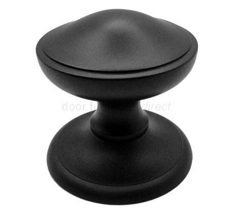 Heritage V900 Matt Black Centre Door Knob 3in