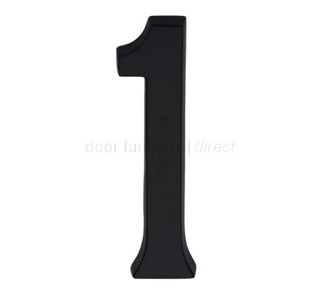 Heritage C1560 Matt Black 76mm (3in) Door Numbers
