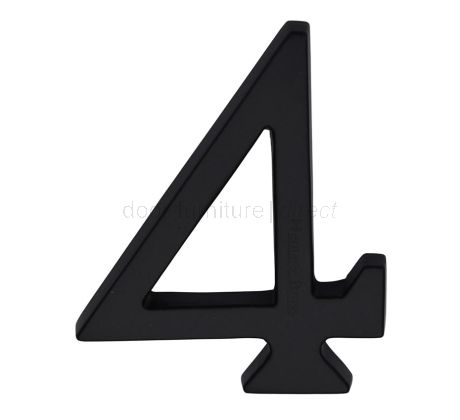 Heritage C1560 Matt Black 76mm (3in) Door Numbers