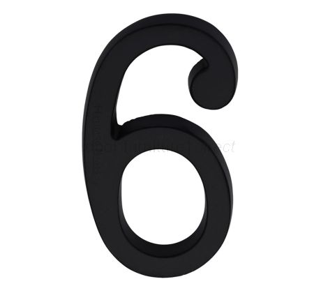 Heritage C1564 Matt Black 76mm (3in) Door Numbers