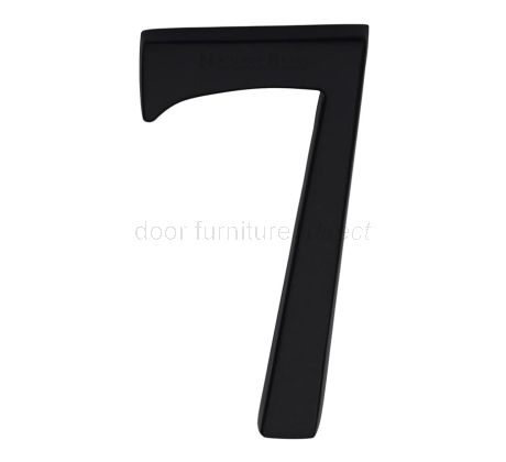 Heritage C1564 Matt Black 76mm (3in) Door Numbers
