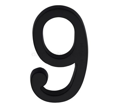 Heritage C1564 Matt Black 76mm (3in) Door Numbers