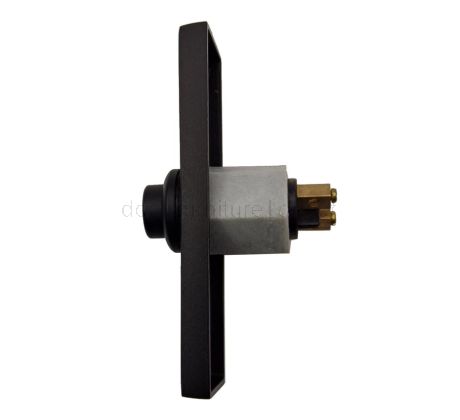 Heritage V1182 Matt Black Bell Push 76x25mm