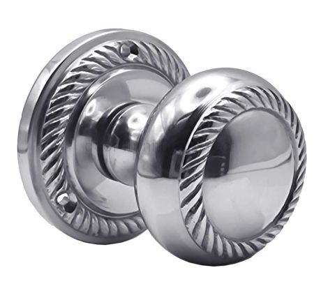 Georgian Polished Chrome Mortice Door Knobs SB2119PC