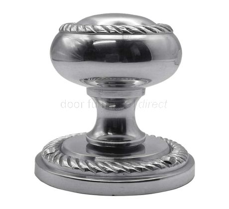 Georgian Polished Chrome Mortice Door Knobs SB2119PC
