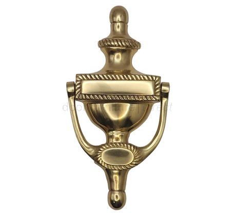 Georgian Urn Knocker Polished Brass 165mm SB4105PB