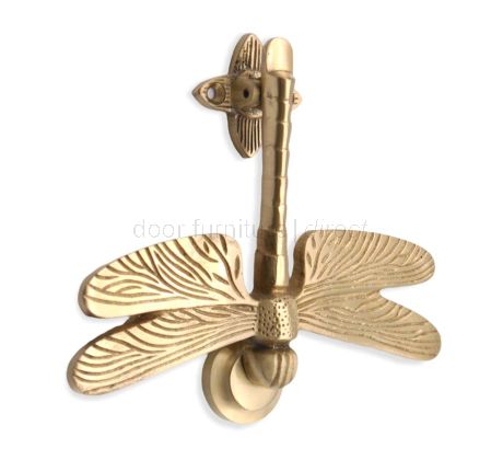 Dragonfly Door Knocker Satin Brass 145mm SB4108SB