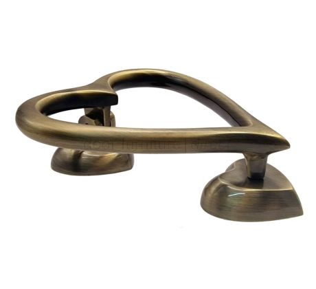 Heart Door Knocker Antique Brass 135mm SB4110ANT