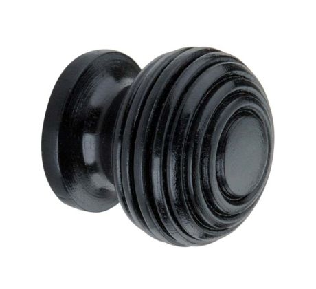 Ebonised Beehive Wooden Cabinet Knob 40mm